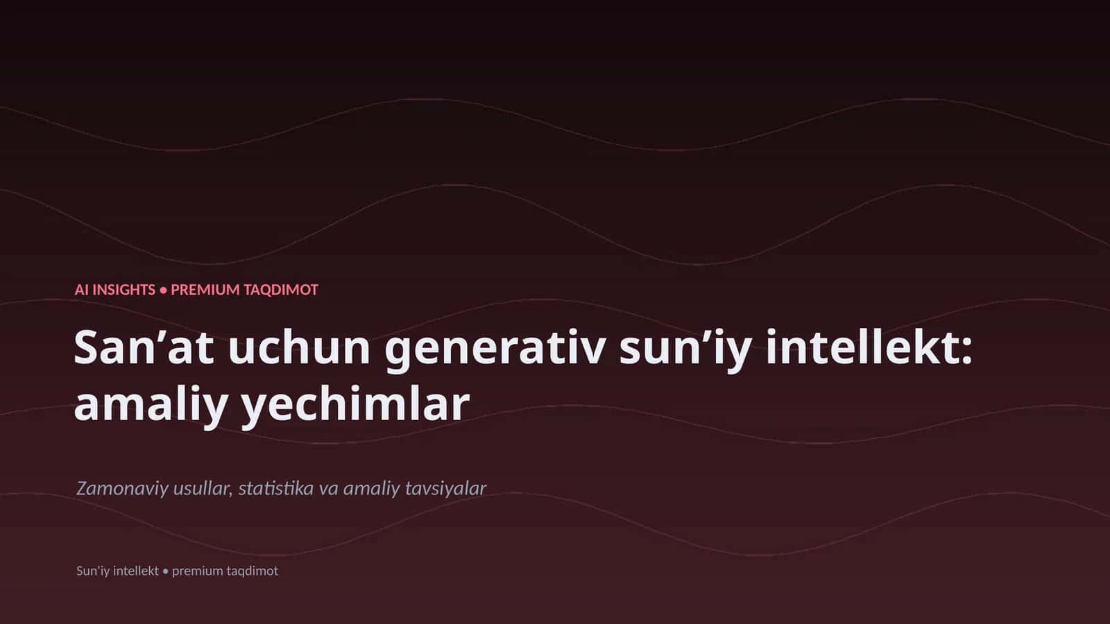AI INSIGHTS • PREMIUM TAQDIMOT