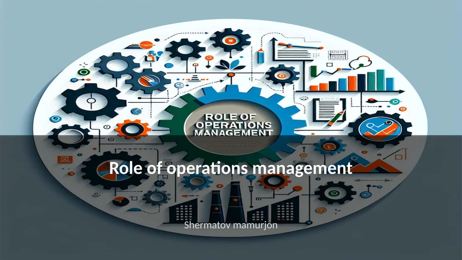 Role of operations management