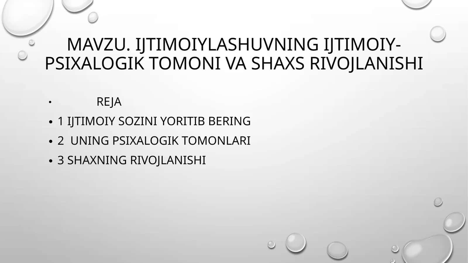 Ijtimoiylashuvning ijtimoiy-psixologik tomoni va shaxs rivojlanishi
