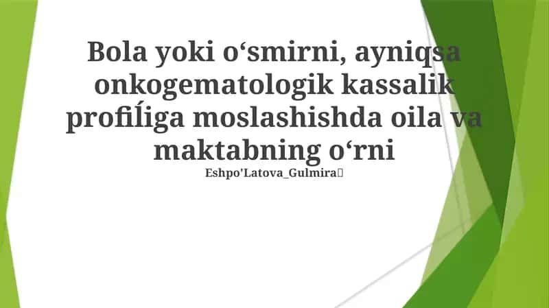 Hamkorlikdagi Parvarish: Oila, Maktab va Sog'liqni Saqlashni Birlashtirish