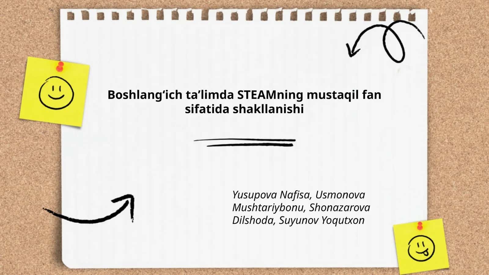 Boshlangʻich taʼlimda STEAMning mustaqil fan sifatida shakllanishi
