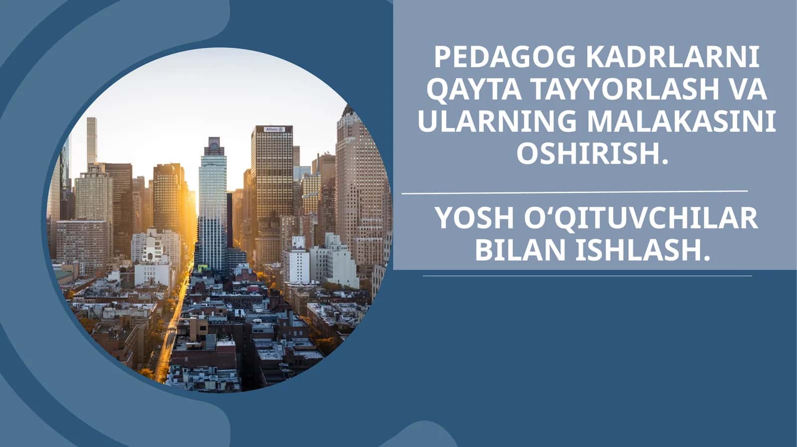 Pedagog kadrlarni qayta tayyorlash va ularning malakasini oshirish