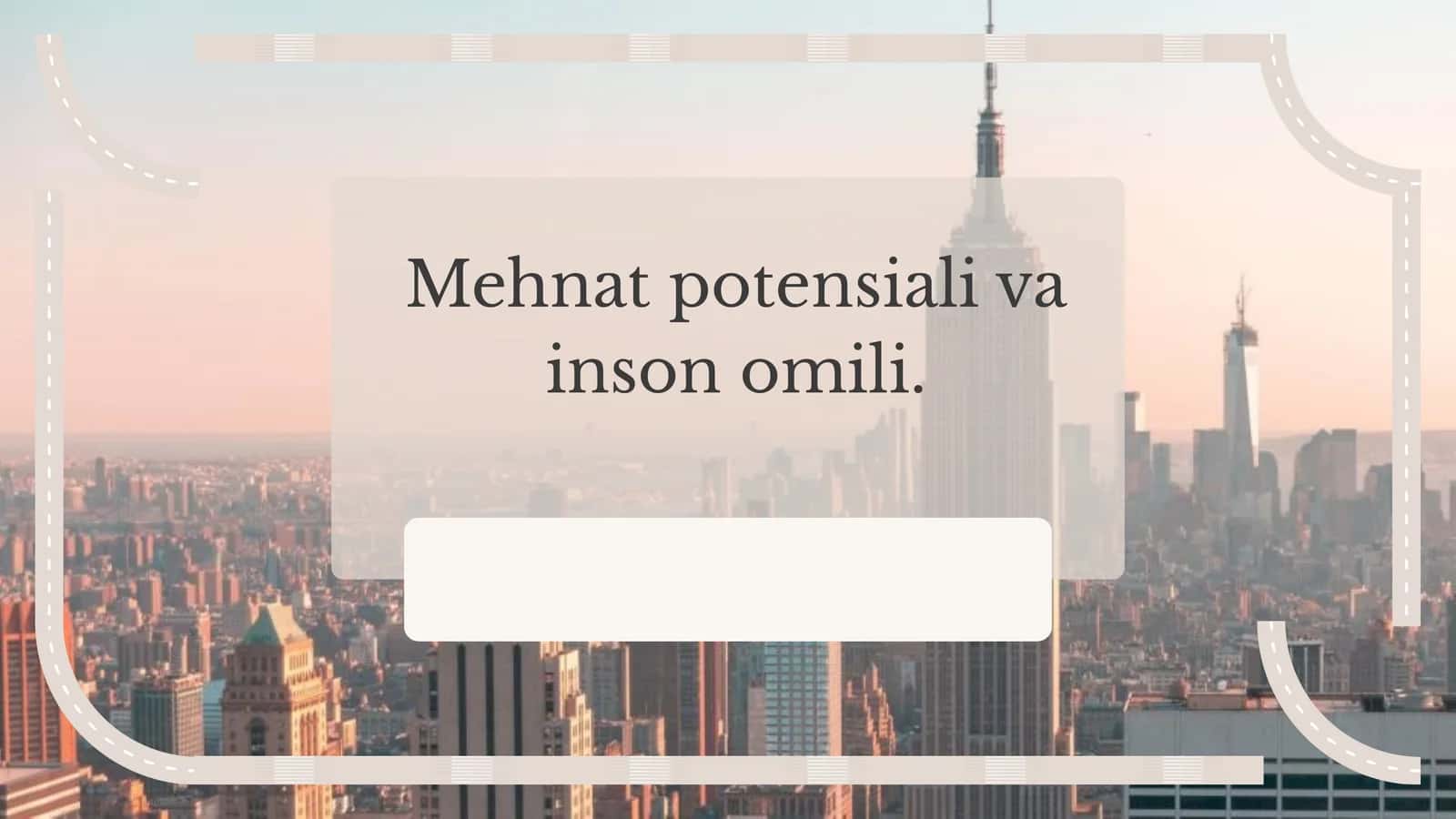 Mehnat Potensiali