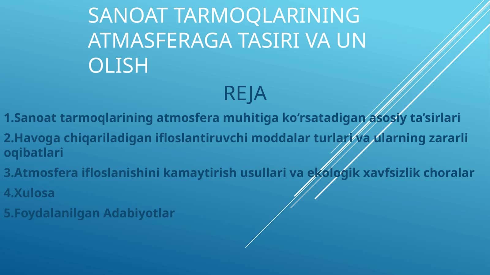 sanoattarmoqlariningatmasferagatasirivaunolish
