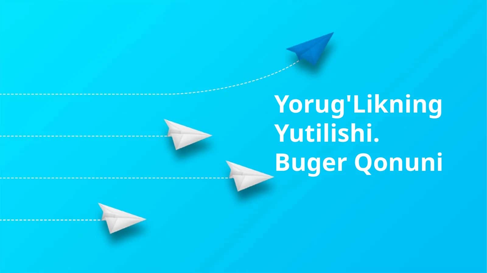 Yorug'Likning Yutilishi. Buger Qonuni