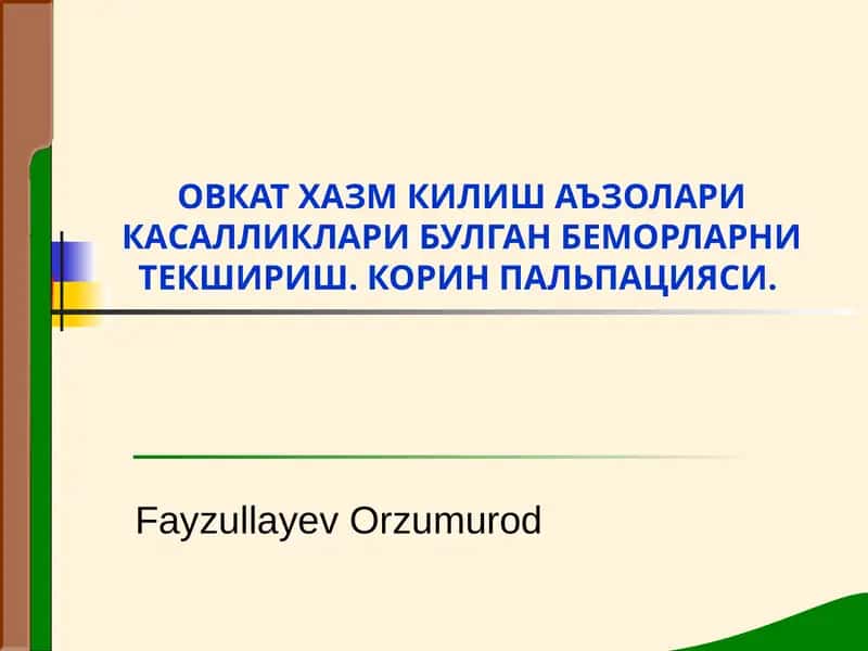 КОРИН ПАЛЬПАЦИЯСИ