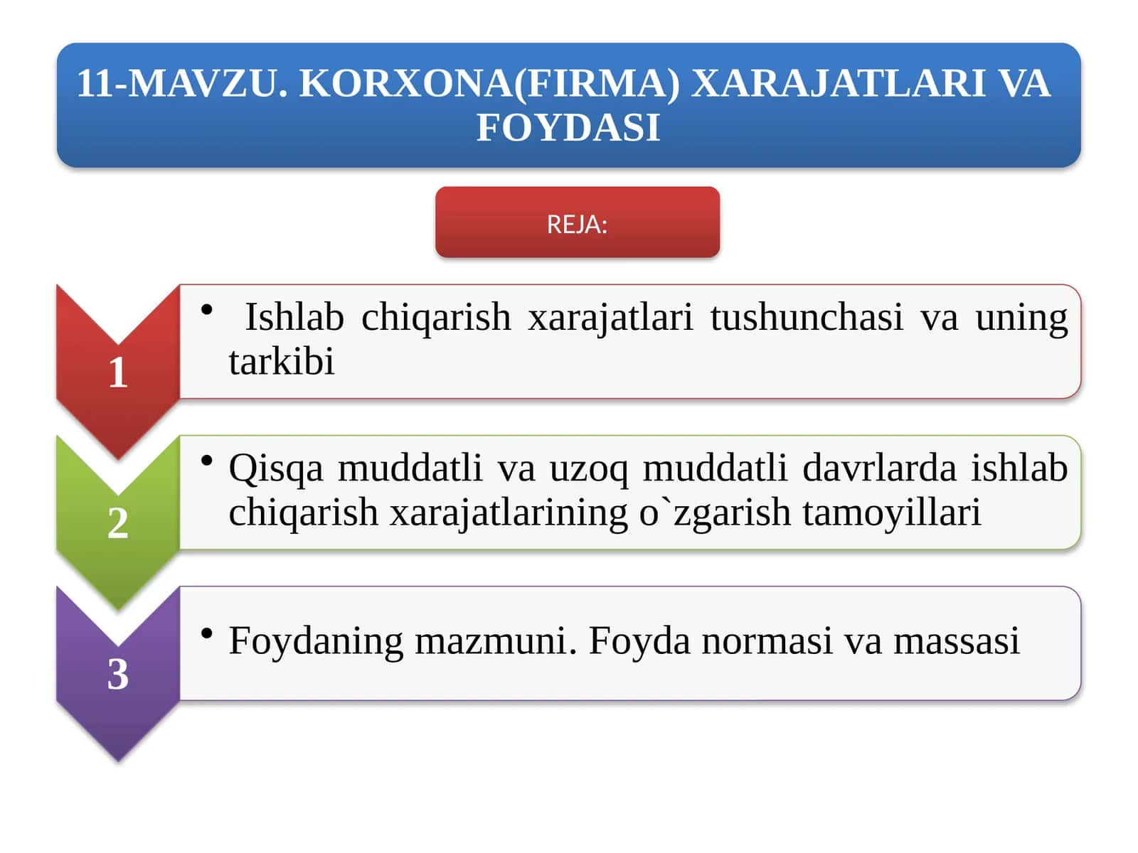 Xarajatlar