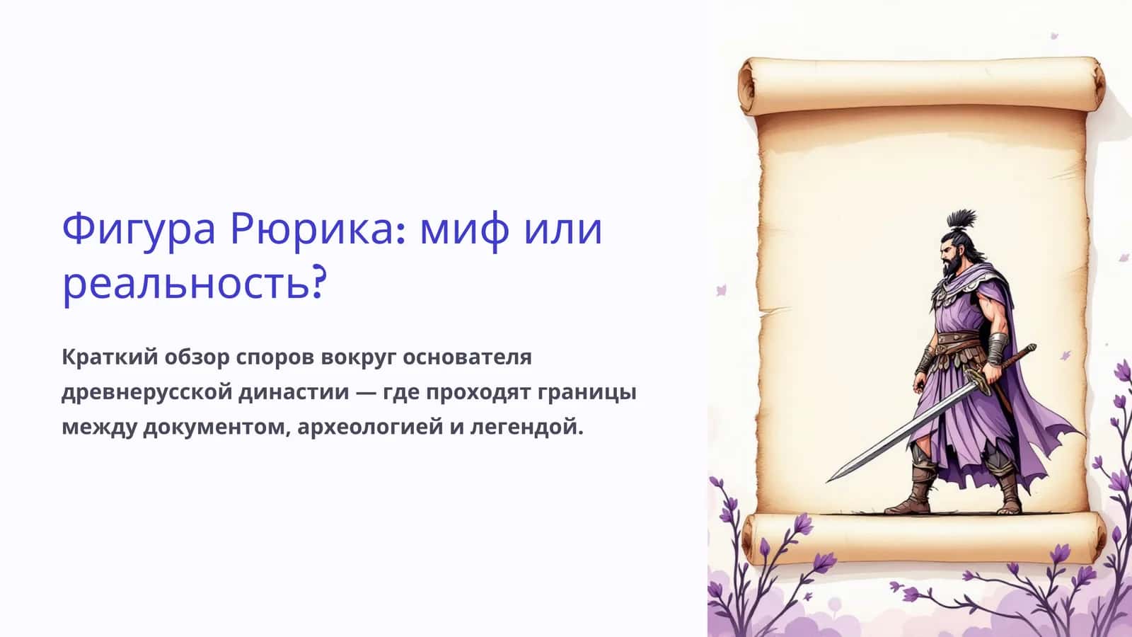 Фигура Рюрика миф или реальность