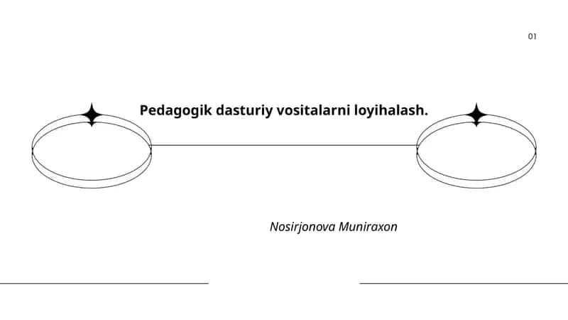 Pedagogik dasturiy vositalarni loyihalash