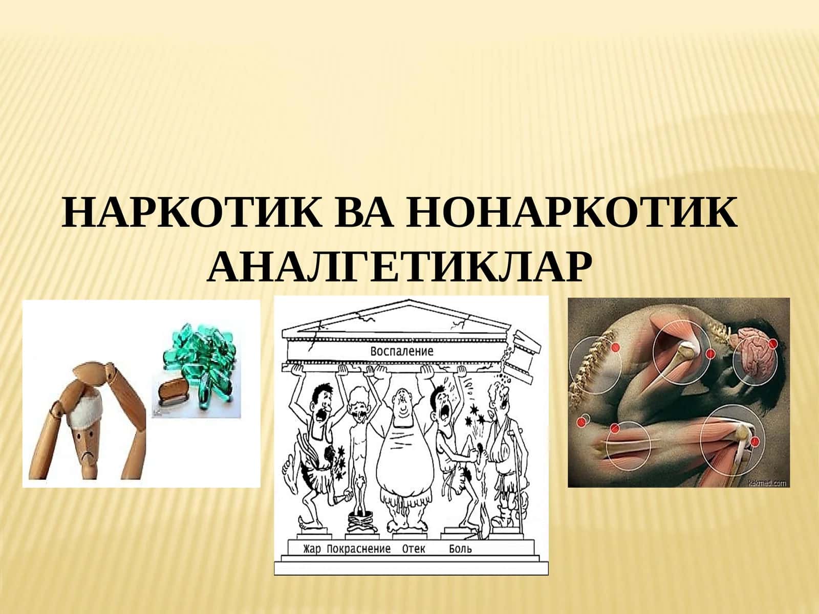 НАРКОТИК ВА НОНАРКОТИК АНАЛГЕТИКЛАР