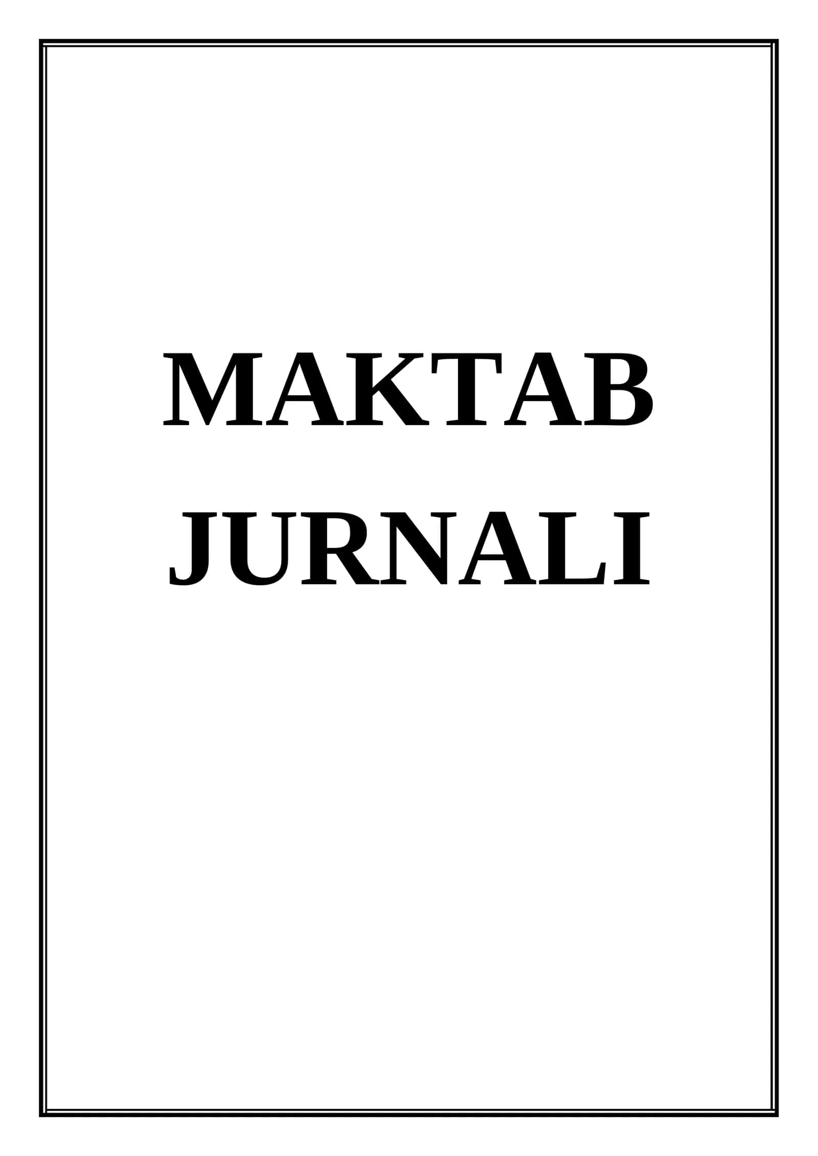 Maktab Jurnali