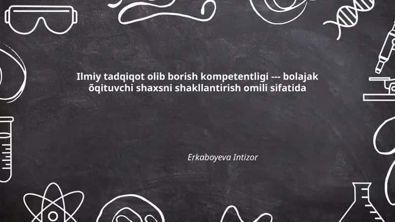 Ilmiy tadqiqot olib borish kompetentligi