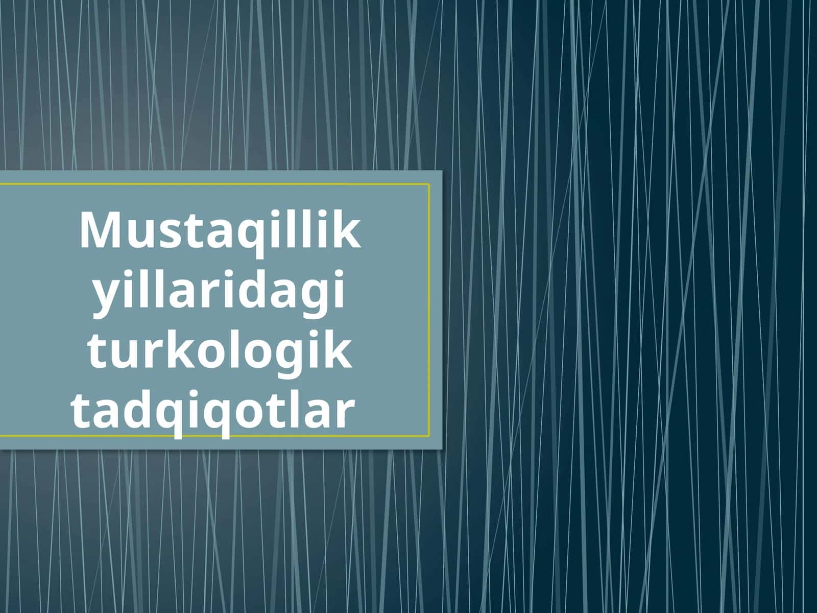 Mustaqillik yillaridagi turkologik tadqiqotlar