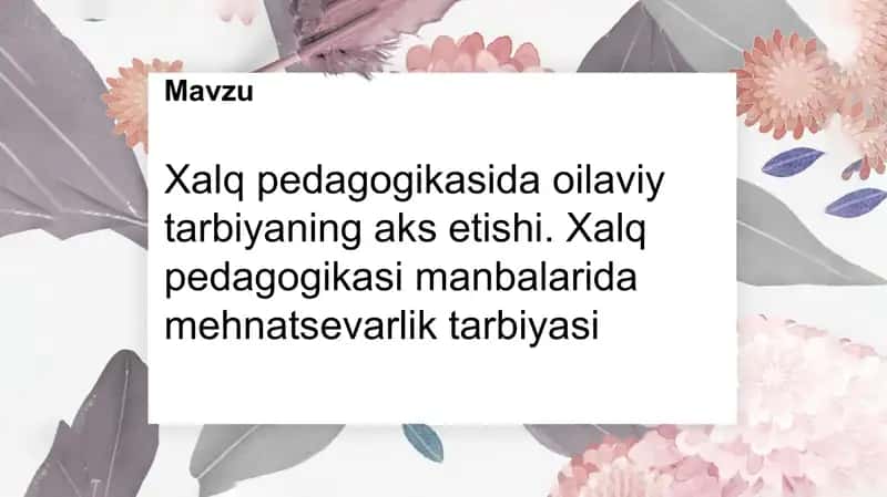 Xalq pedagogikasi