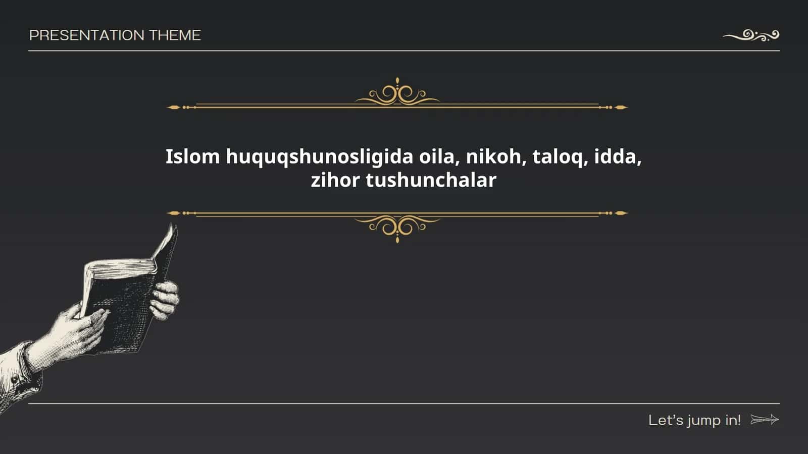Islom huquqshunosligida oila, nikoh, taloq, idda, zihor tushunchalar