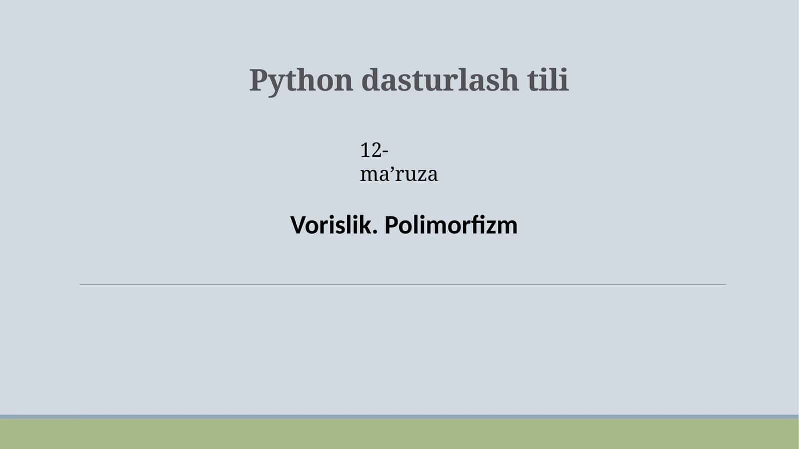 Pythondasturlashtili