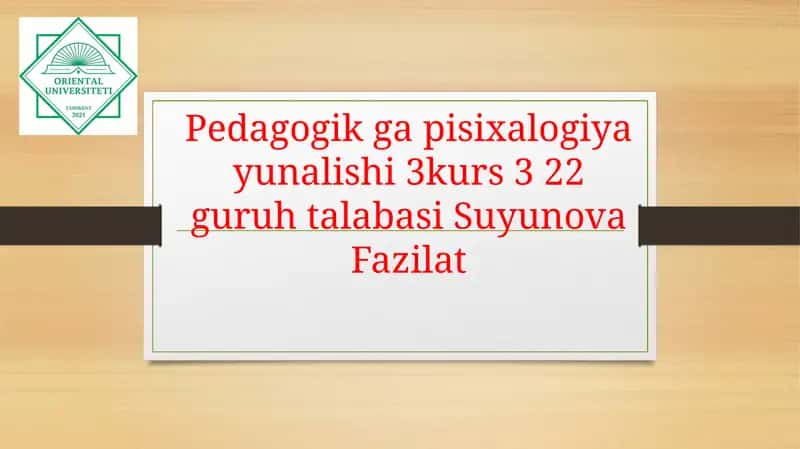 Ishtimoiy-Pedagogik Model