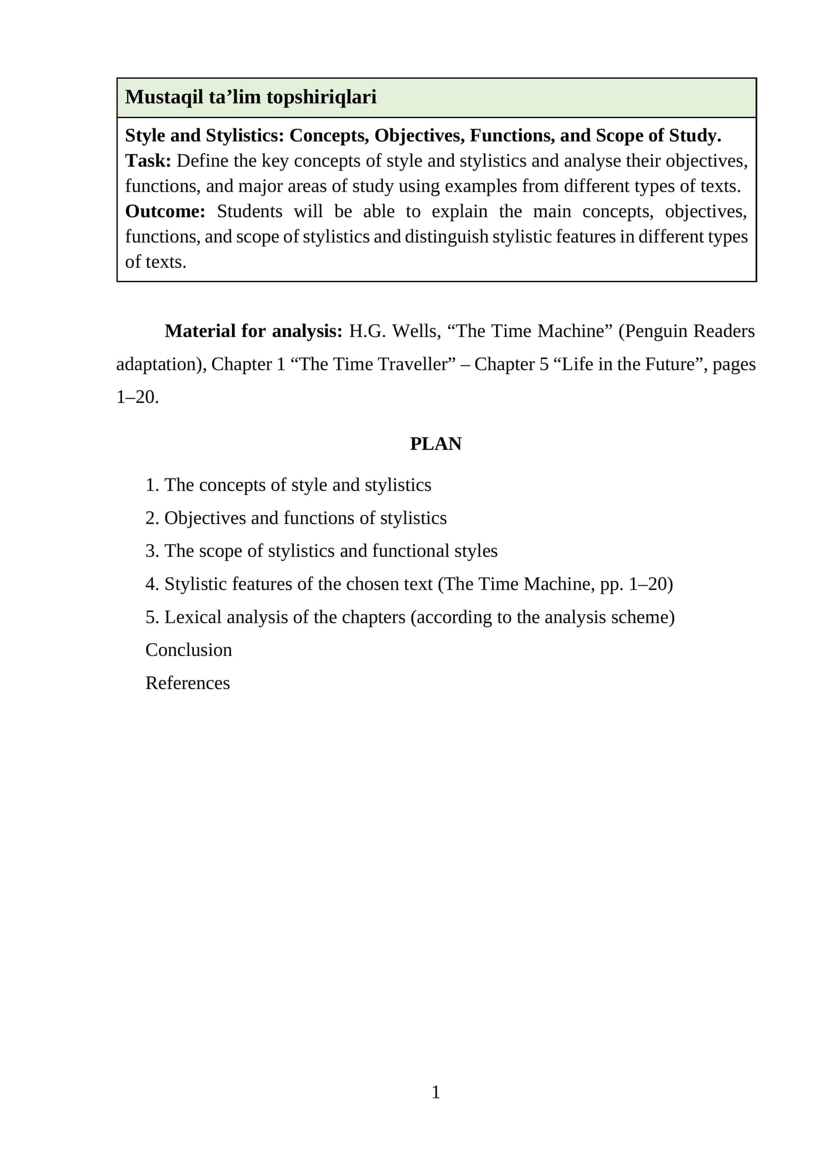 Style and Stylistics Time Machine