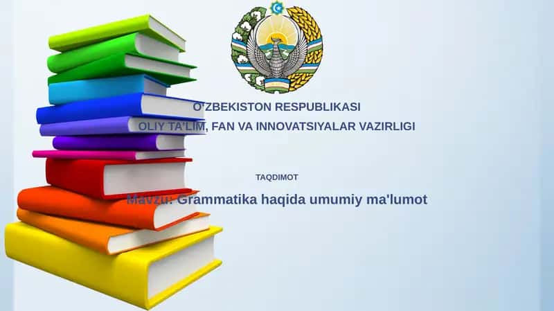 Grammatikahaqidaumumiyma'lumot