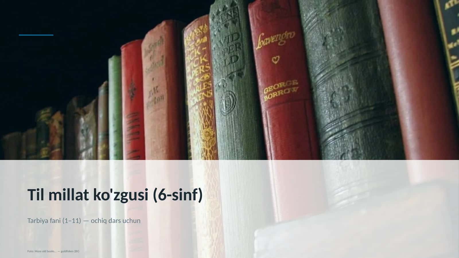 Til millat ko'zgusi (6-sinf)