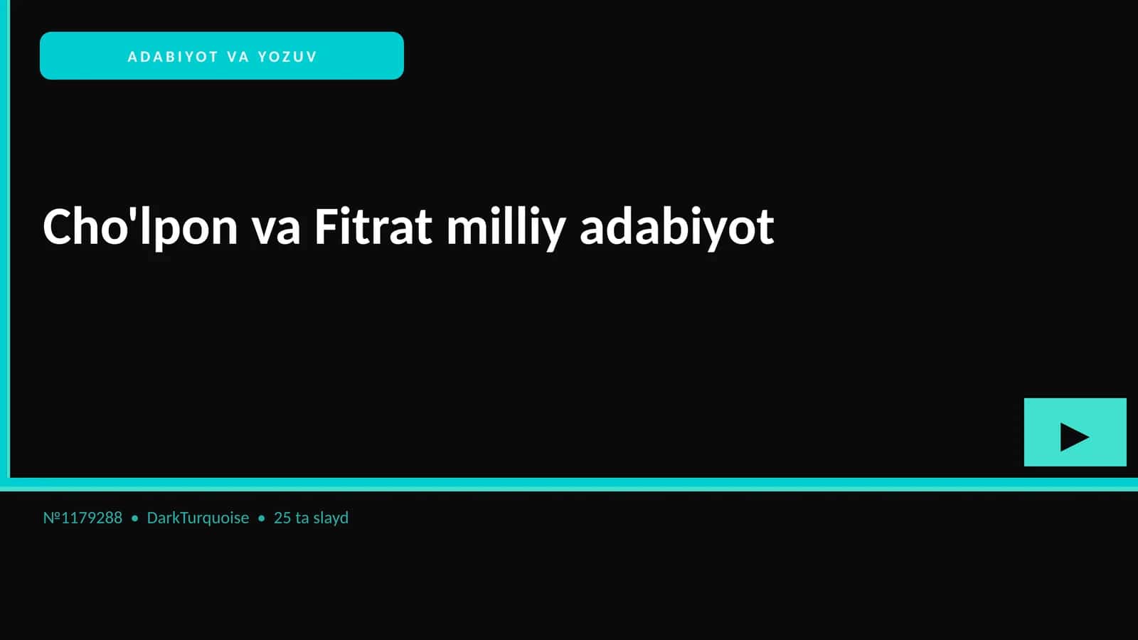 Cho'lpon va Fitrat milliy adabiyot