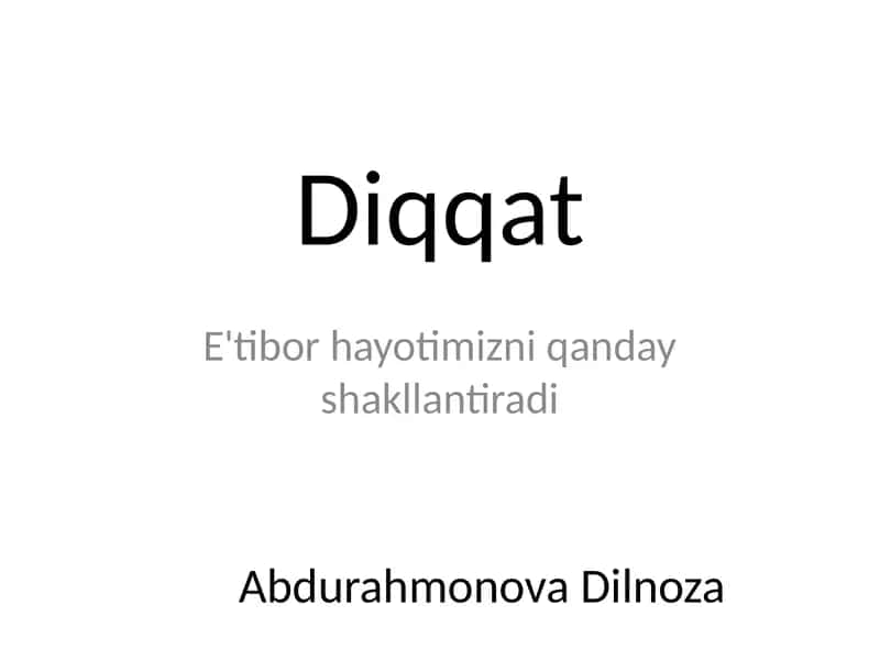 Diqqat