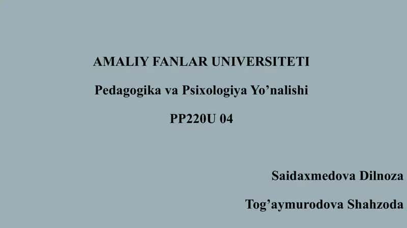 Bolalarni maktabga tayyorlash