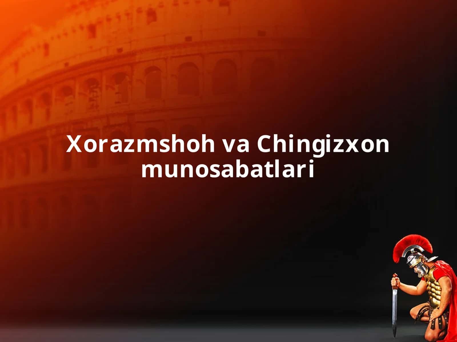 Xorazmshoh va Chingizxon munosabatlari
