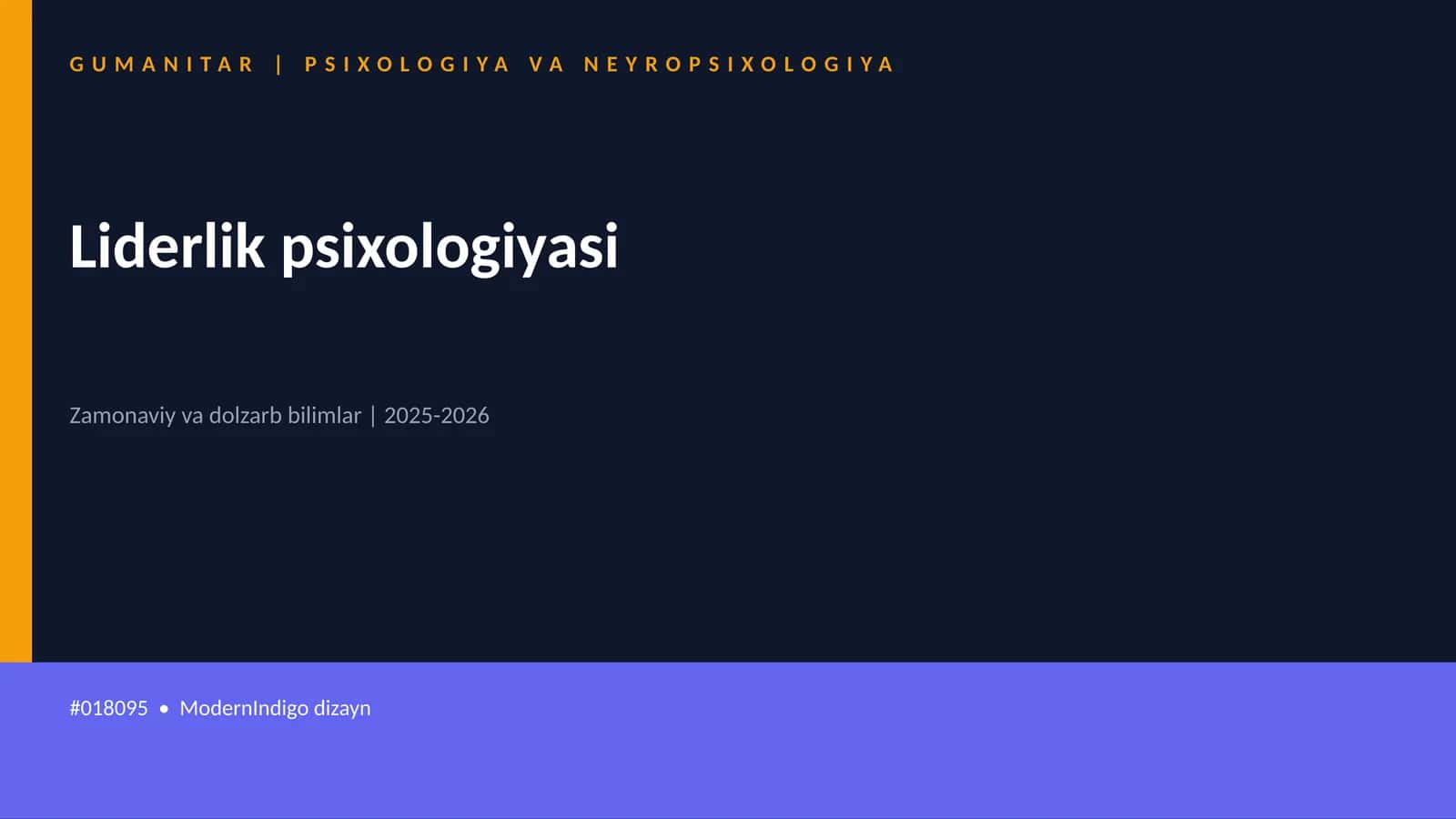 Liderlik psixologiyasi