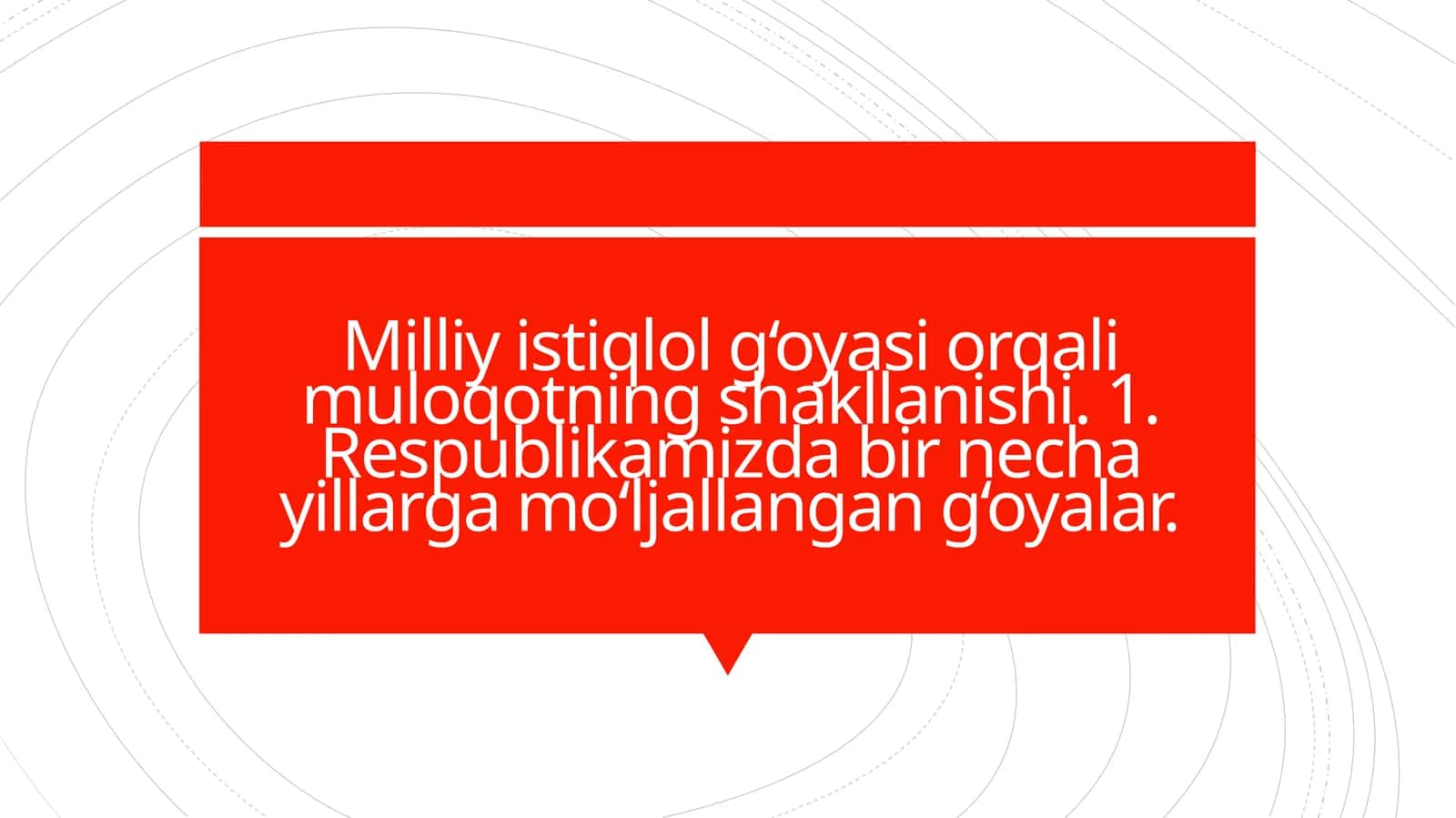 Milliy istiqlol g‘oyasi orqali muloqotning ahamiyati