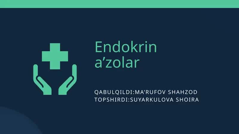 Endokrin a’zolar