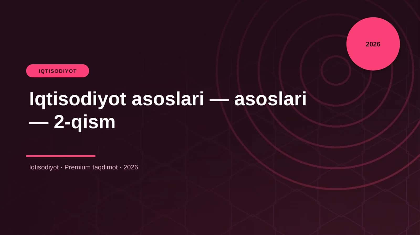 Iqtisodiyot asoslari — asoslari — 2-qism