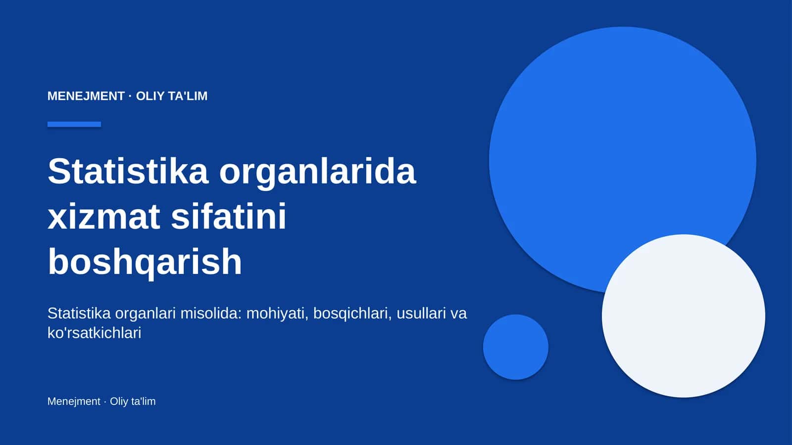 statistika organlarida xizmat sifatini boshqarish 5958