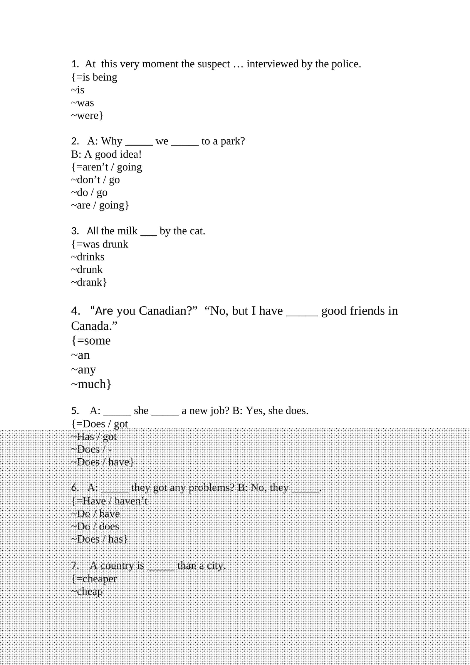 Verb Tenses Practice