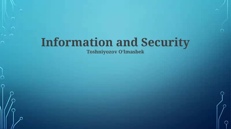 Future Trends in Information Security