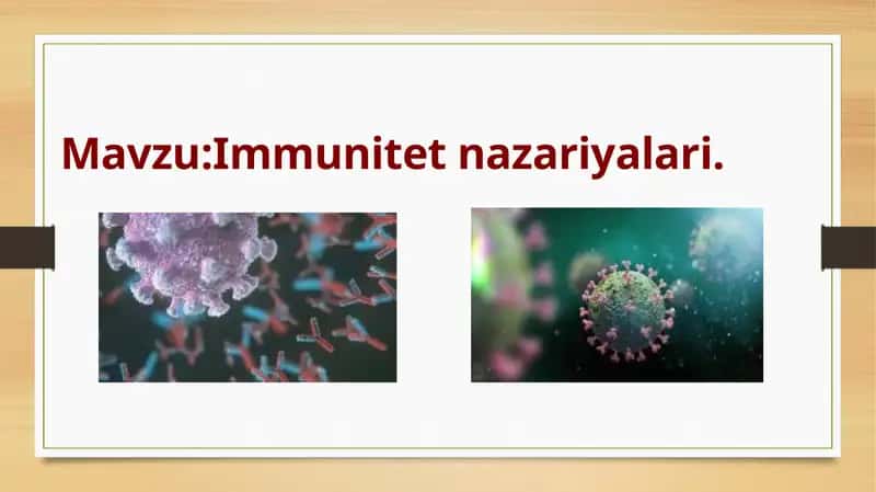 Immunitet nazariyalari