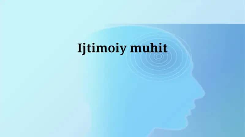 Ijtimoiy muhit