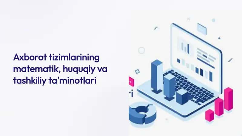 Axborot tizimlarining matematik, huquqiy va tashkiliy ta'minotlari