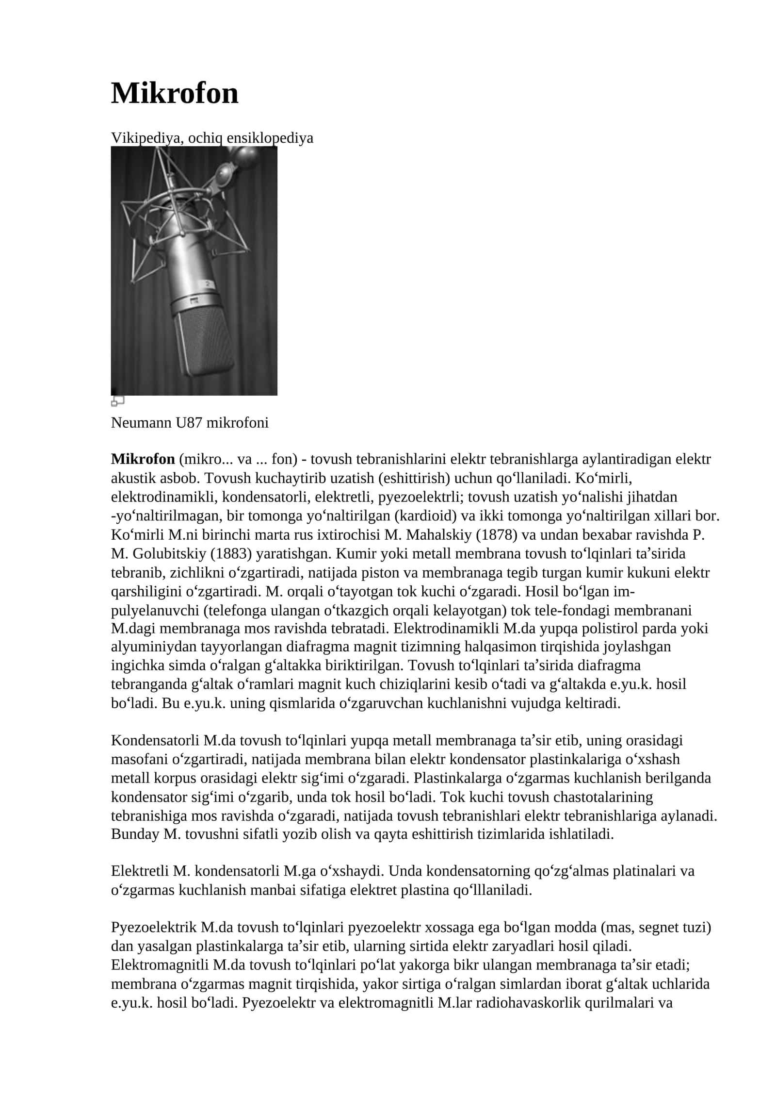 Mikrofon