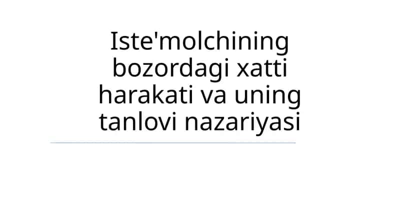 Ratsional Tanlov Nazariyasi