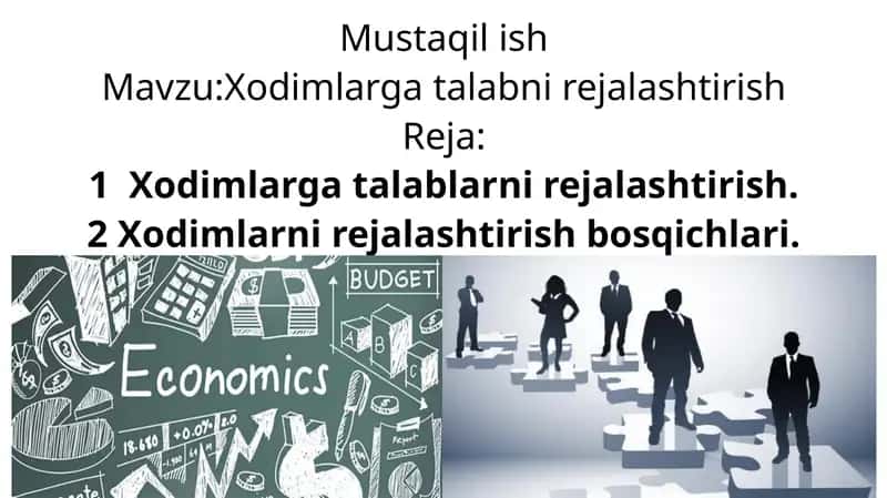 Xodimlarga talabni rejalashtirish