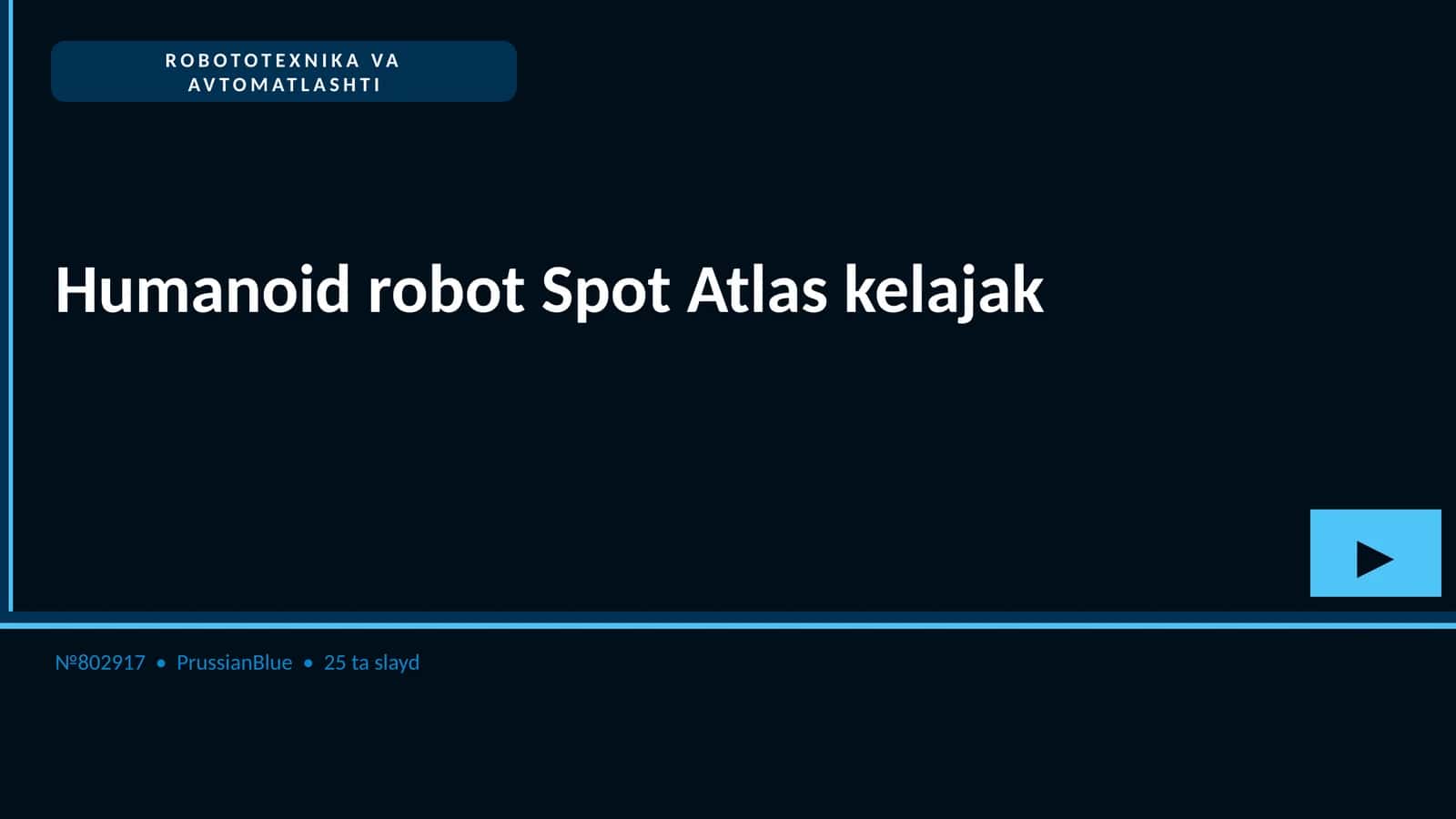Humanoid robot Spot Atlas kelajak