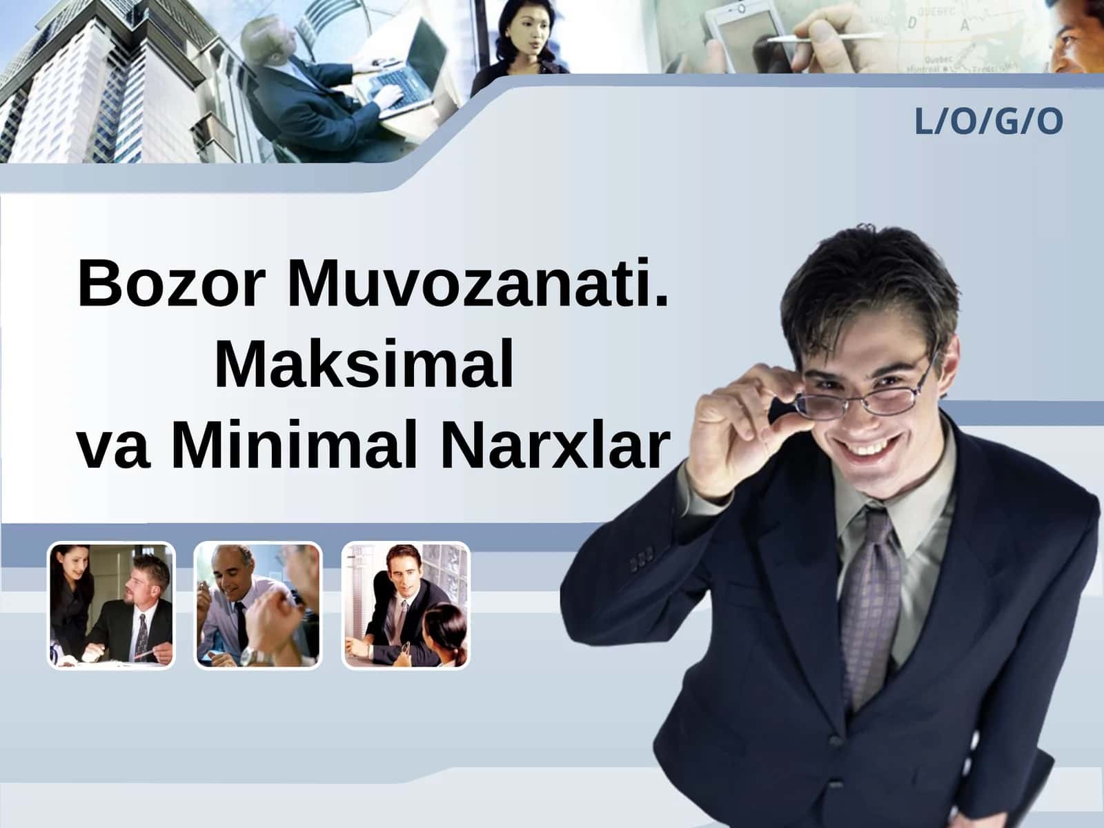 Bozor Muvozanati. Maksimalva Minimal Narxlar