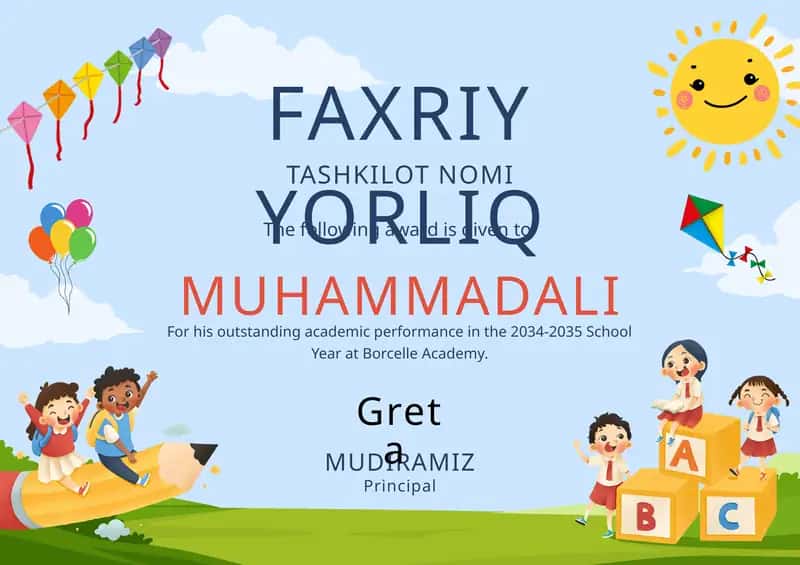 FAXRIY YORLIQ Faxriy yorliq shablon PowerPoint