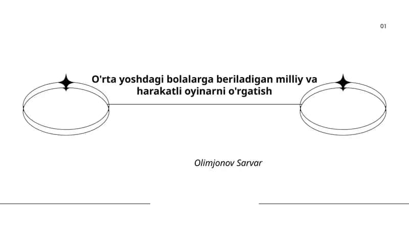 O'rta yoshdagi bolalarga beriladigan milliy va harakatli oyinlarni o'rgatish