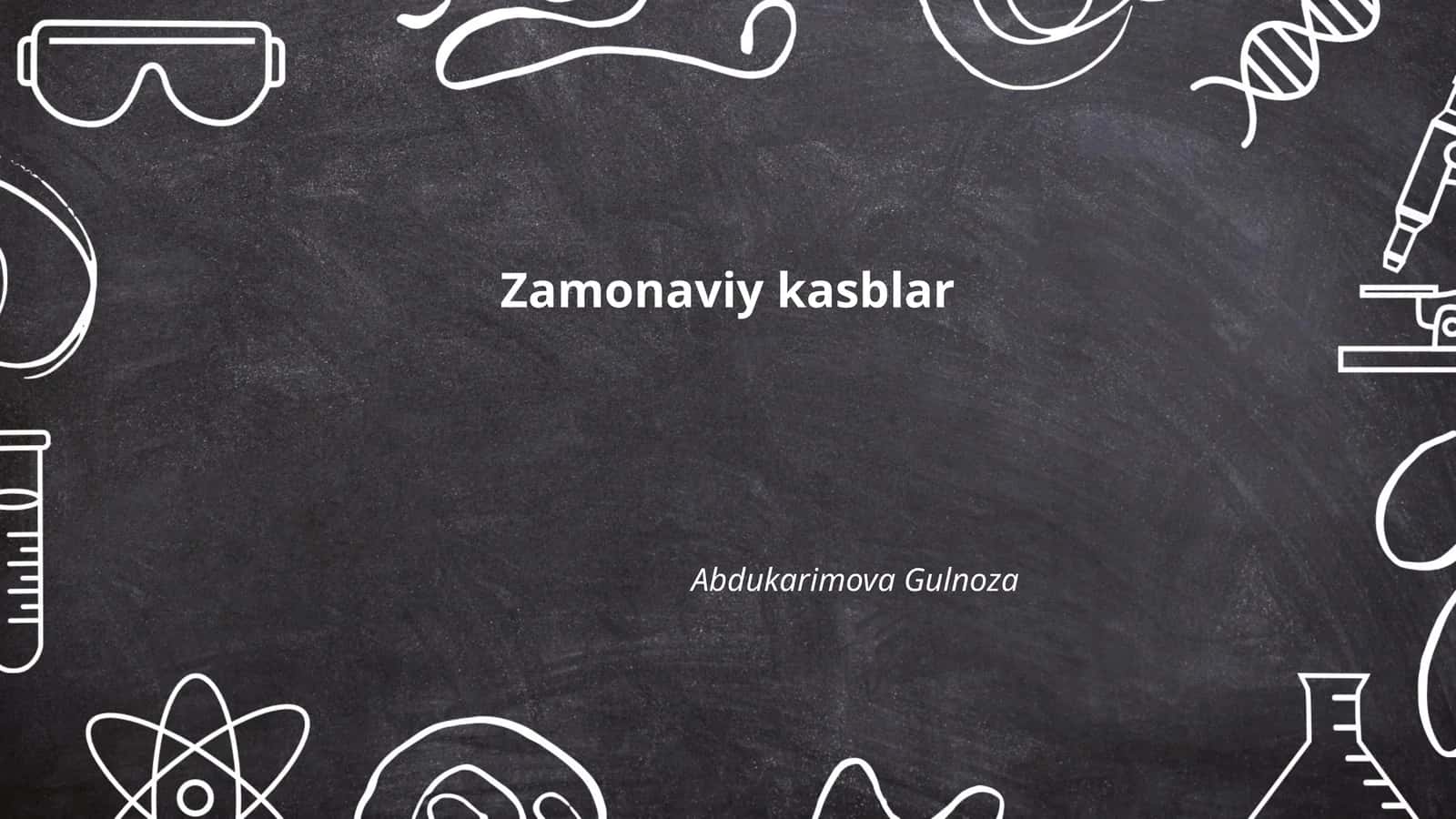 Zamonaviy kasblar
