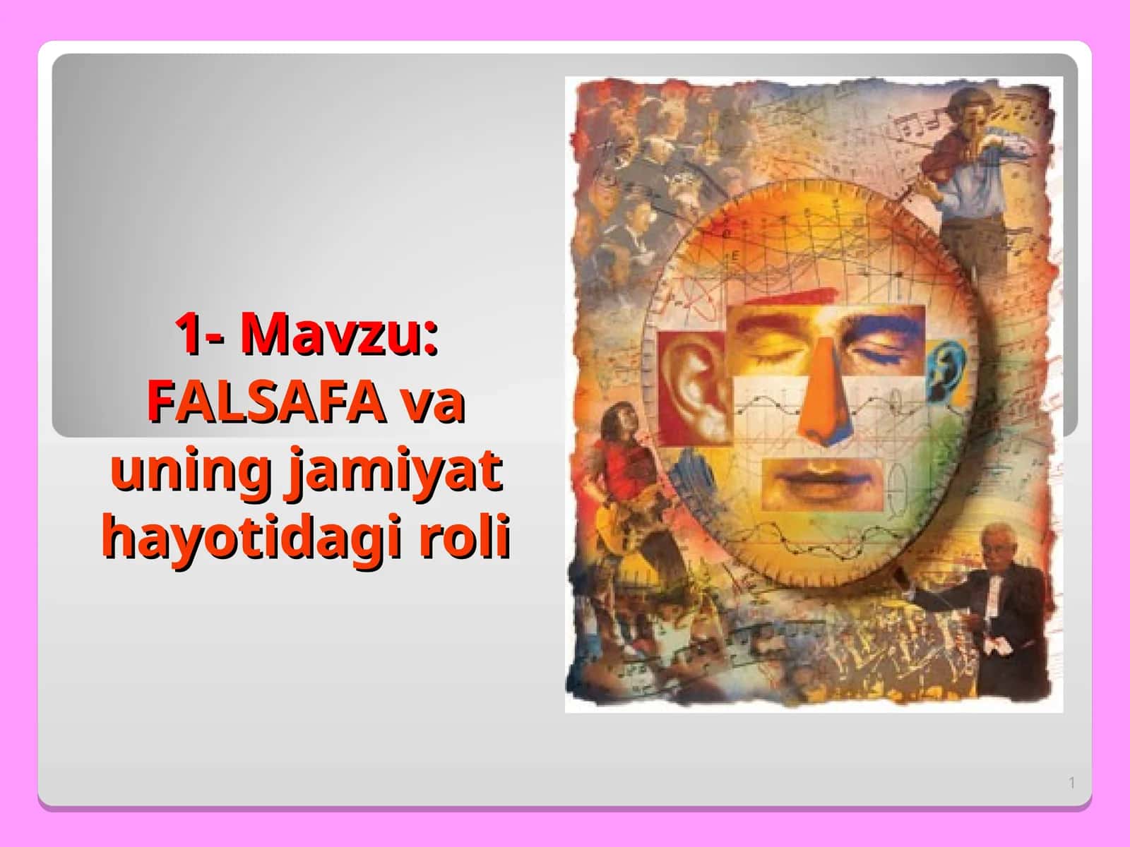 Фалсафа va uning jamiyat hayotidagi roli