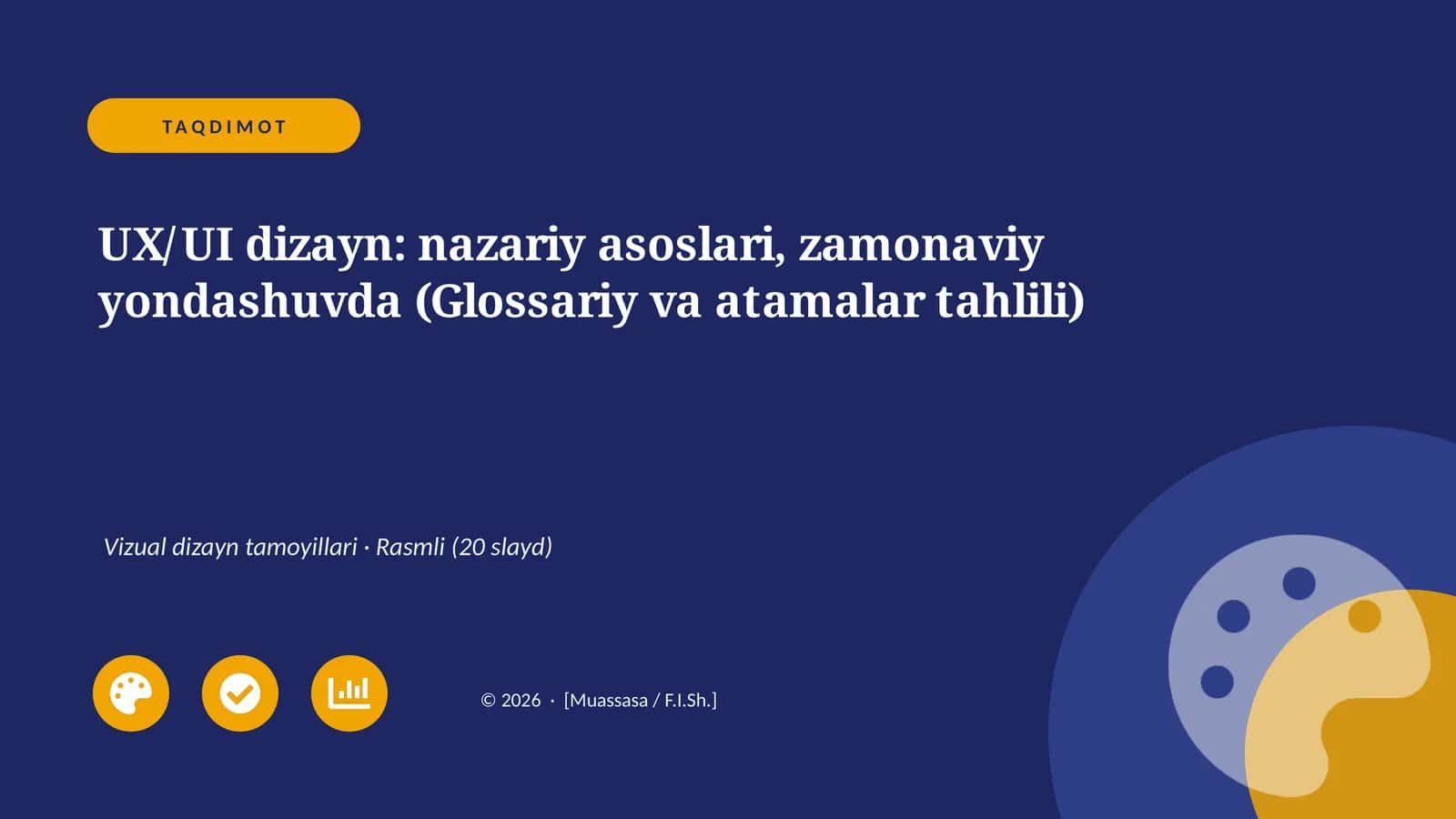UX/UI dizayn: nazariy asoslari, zamonaviy yondashuvda (Glossariy va atamalar tahlili)