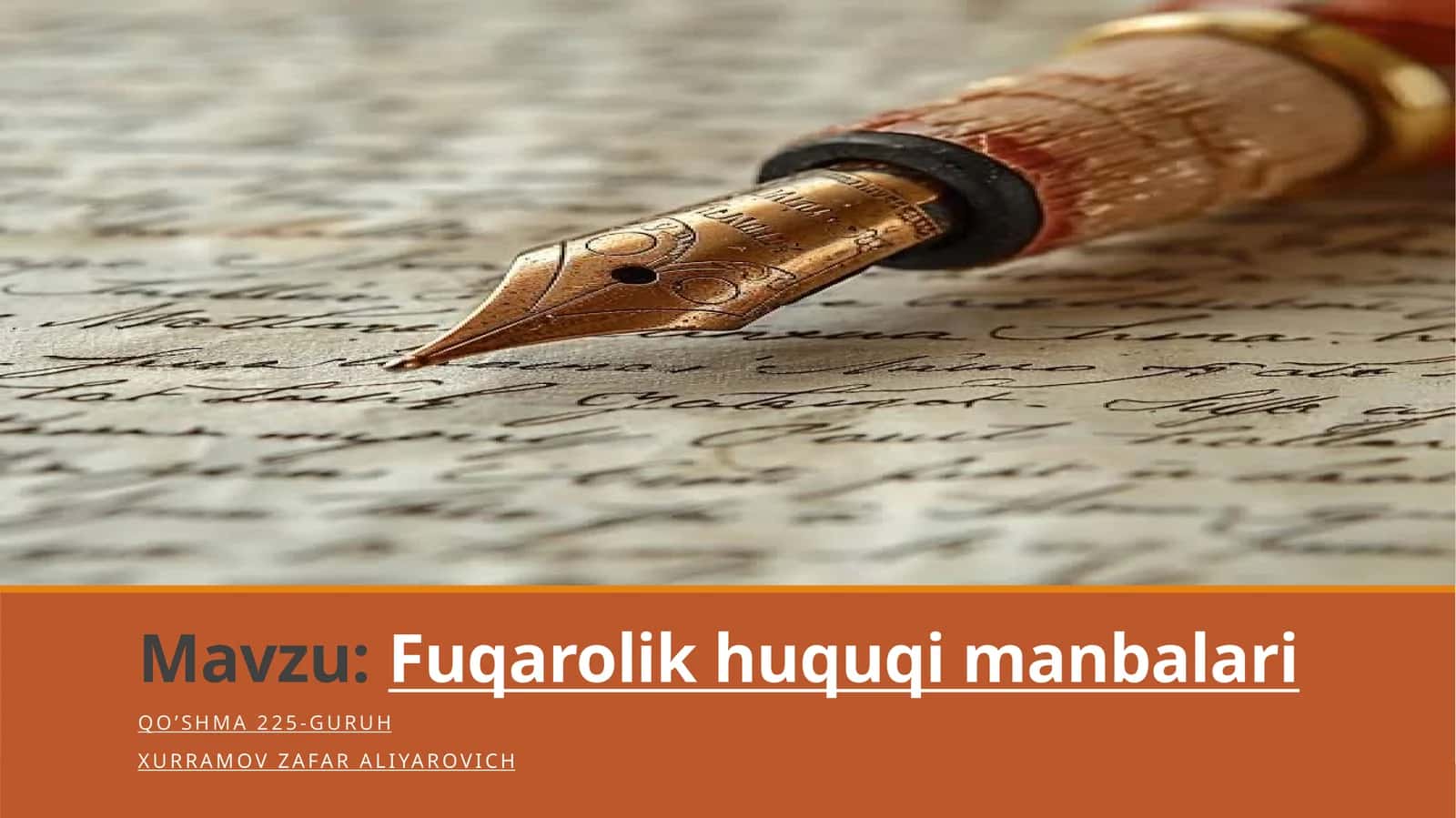 Fuqarolik huquqi manbalari