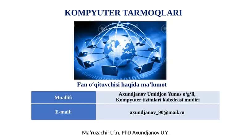 Kompyuter tarmoqlari